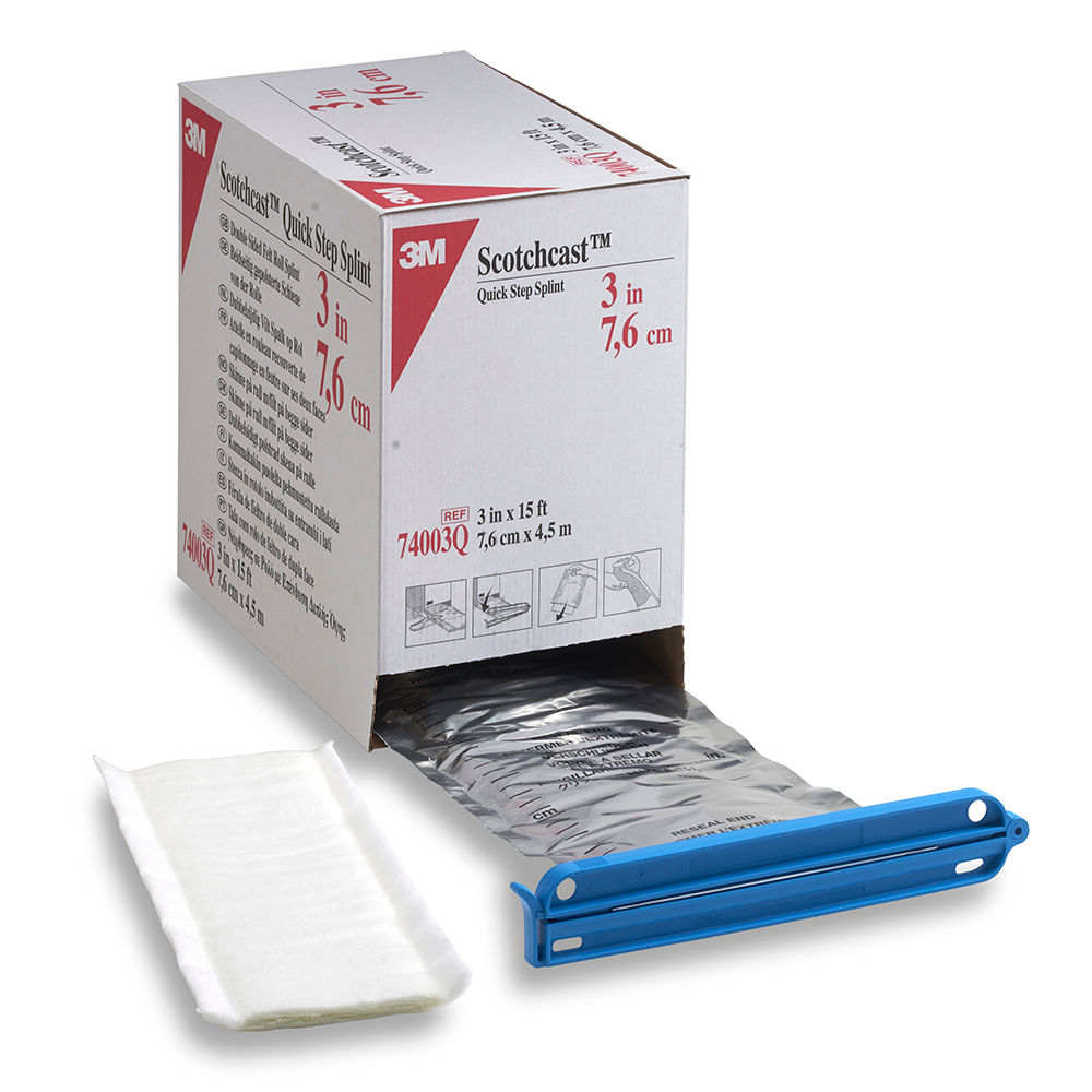 3M™ Scotchcast™ Quick Step DSF Roll Splint 74003Q, product and package