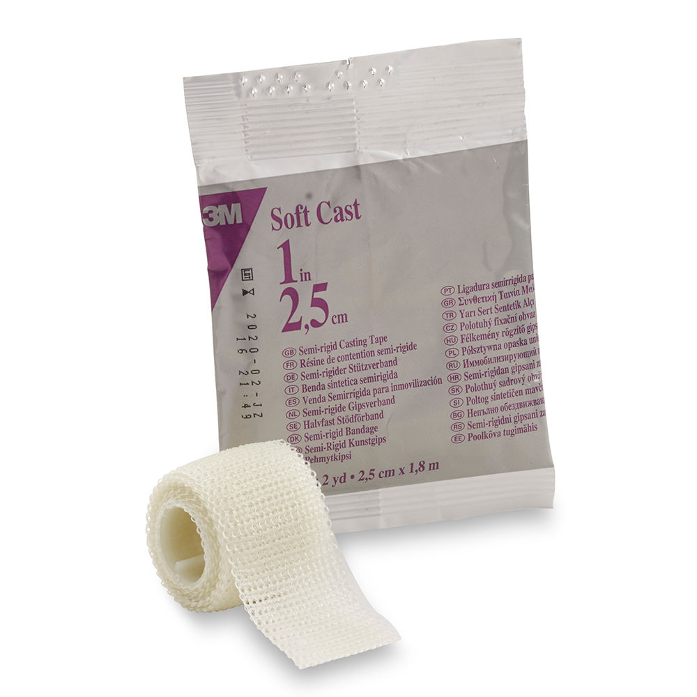 3M™ Scotchcast™ Soft Cast Casting Tape, 82101, 1"X2YD, WHITE, 10Roll/Case