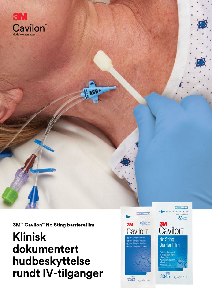 Forhåndsvisning av brosjyre for Cavilon No Sting-barrierefilm