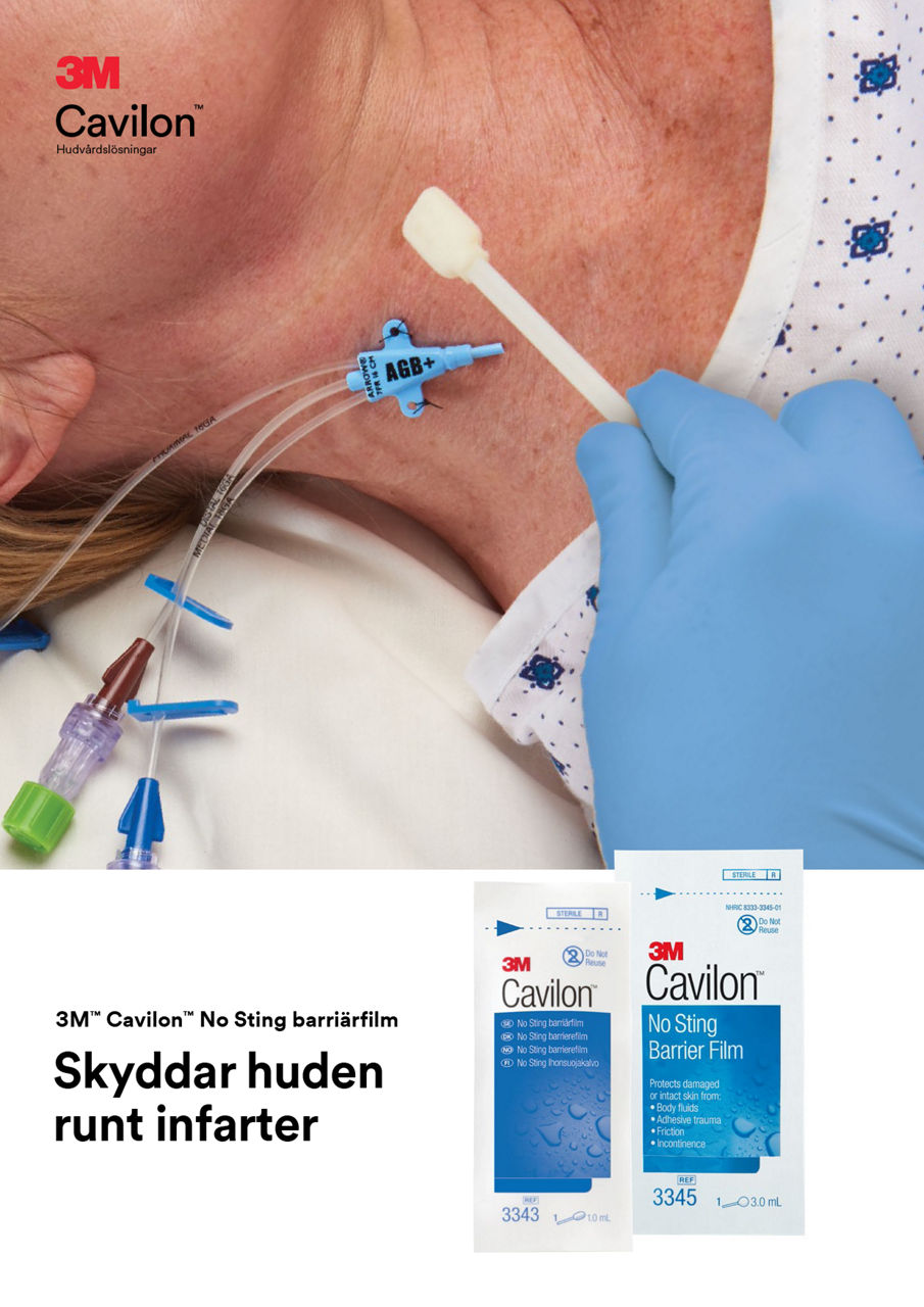 Cavilon No Sting barriärfilm hudskydd IV platser broschyr täckförhandsvisning