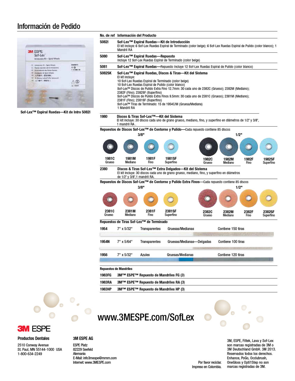 Folleto de Espirales Sof-Lex