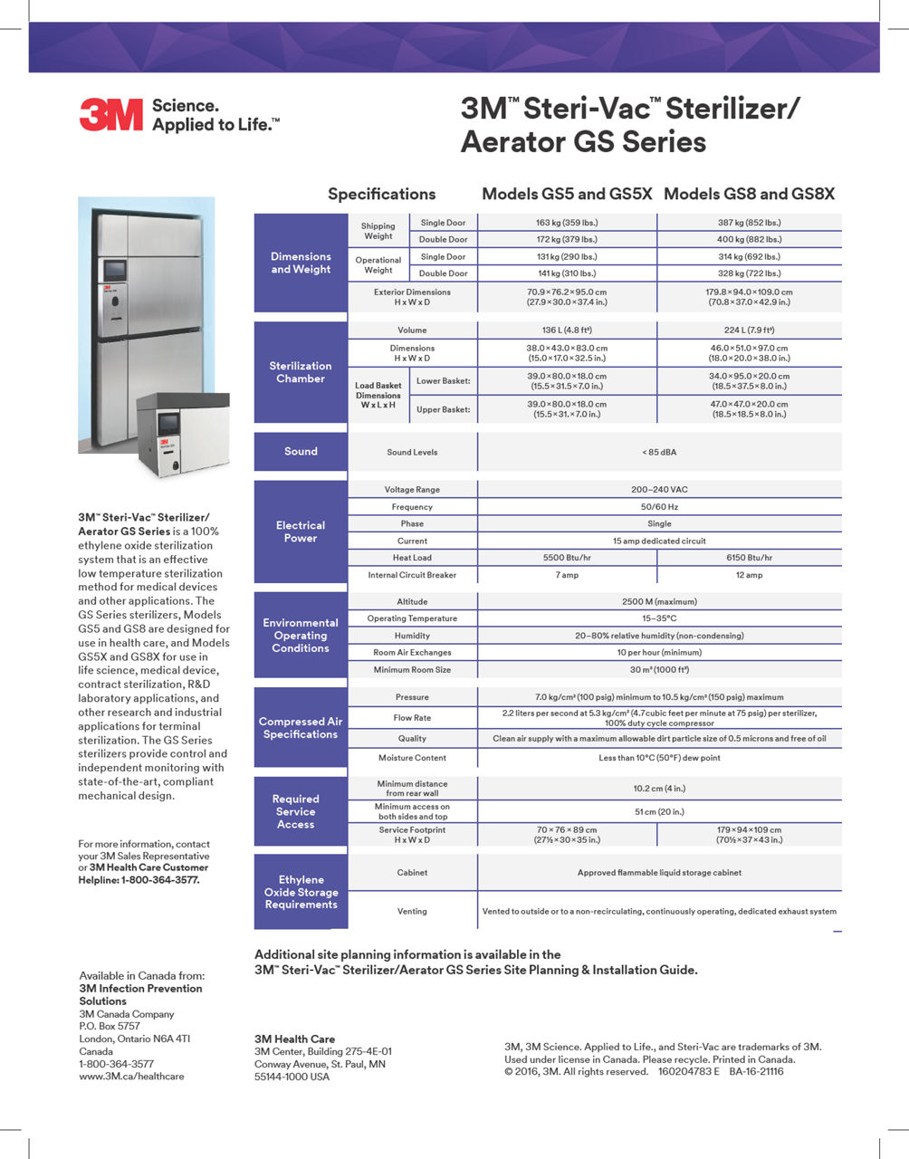 3M™ Steri-Vac™ Sterilizer/ Aerator GS Series 