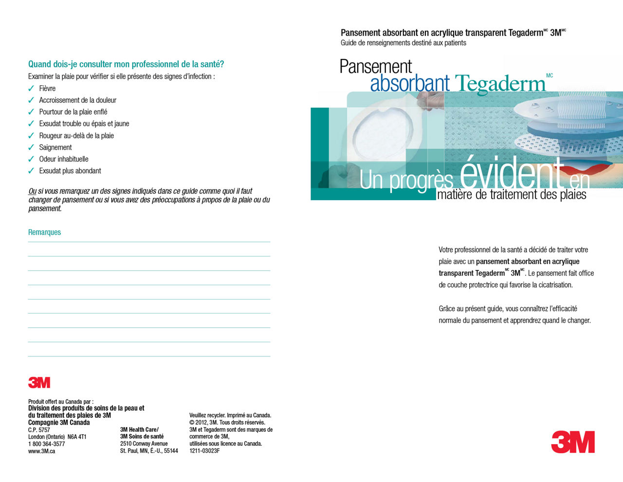 Tegaderm Acrylic Dressing Patient Guide- FR (1211-03023F).pdf