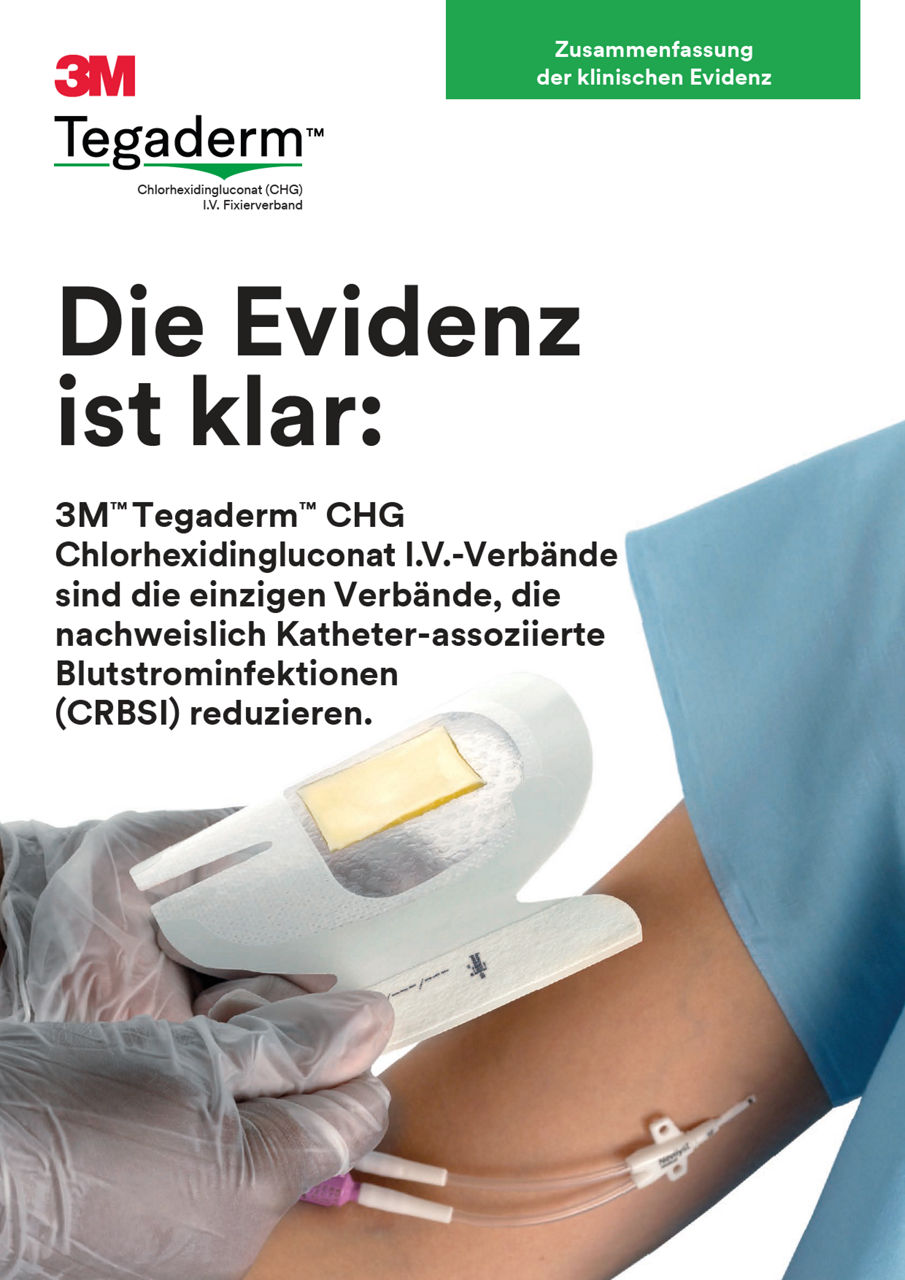 3M™ Tegaderm™ CHG Tegaderm CHG Broschuere Klinische Evidenz