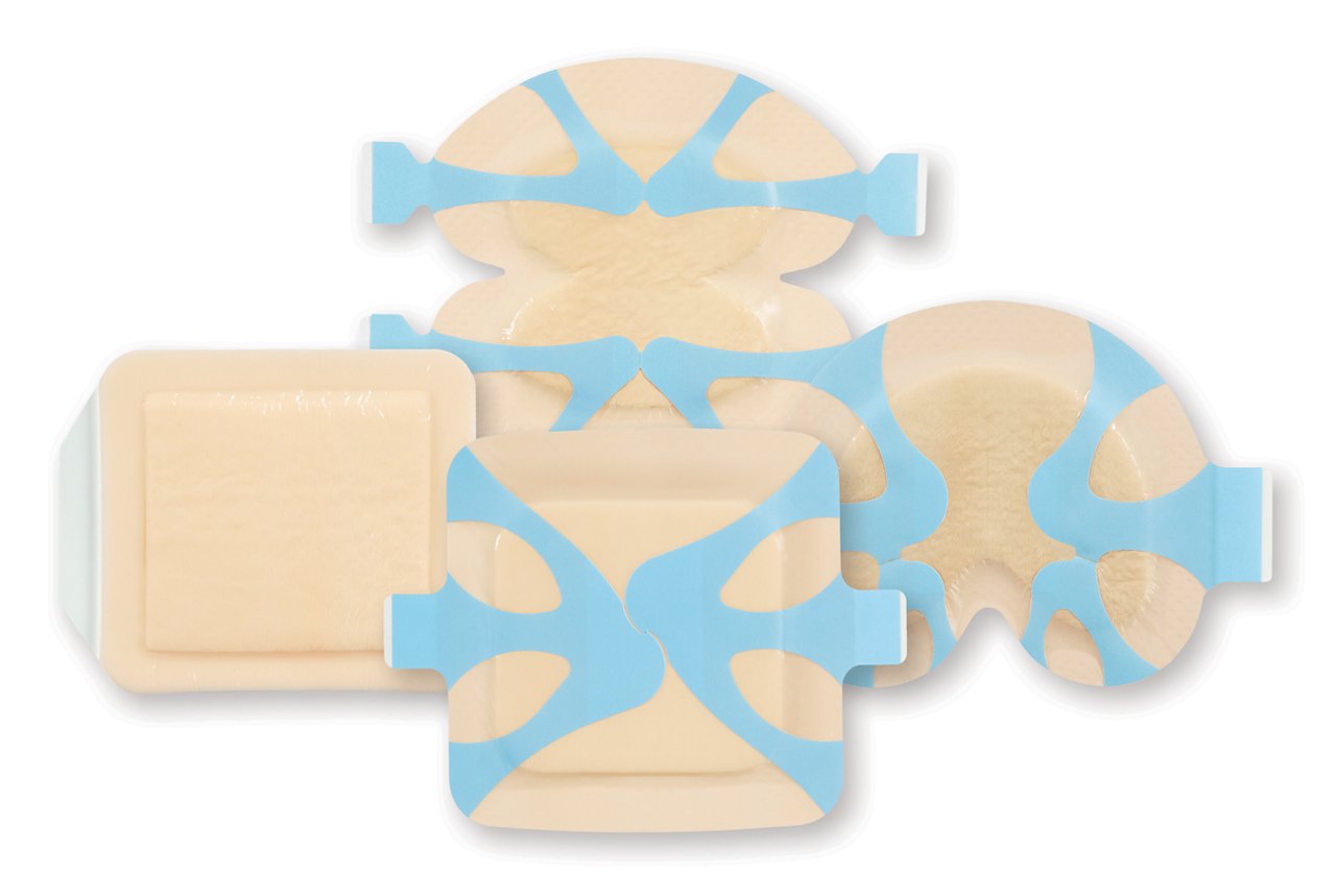 3M™ Tegaderm™ Silicone Foam Dressing Sell Sheet Illustrazione delle medicazioni Tegaderm