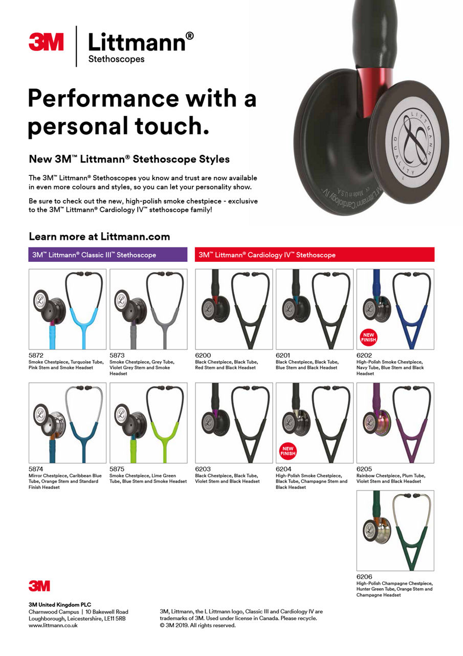 3M™Littmann® Stethoscopes New Styles 2019