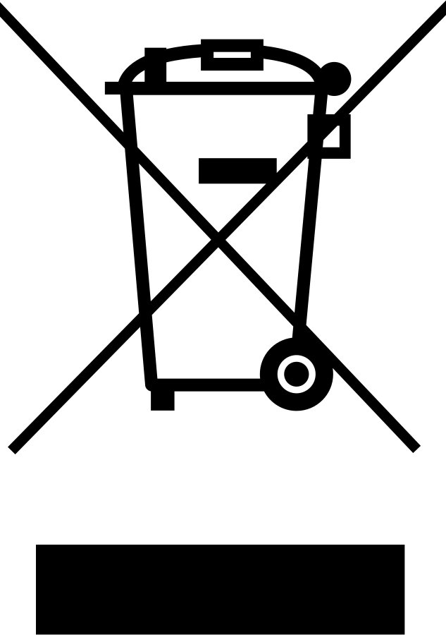 Crossed out wheelie bin