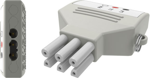Yokemate LWS® 3-Lead Universal Adapter for Spacelabs brand monitor,YMA3SL