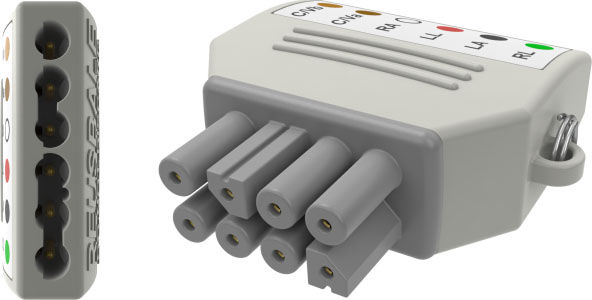 Yokemate LWS® 6-Lead Universal Adapter for Nihon Kohden brand monitor,YMA6NK
