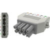 Yokemate LWS® 6-Lead Universal Adapter for Nihon Kohden brand monitor,YMA6NK