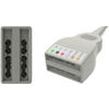 ECG Disposable Leadwire, 3-Lead, Siemens Drager, Snap, 50 in, withShielded Ribbon Cable, 25 EA/CASE, YMC10PH55
