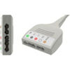 ECG Disposable Leadwire, 3-Lead, Siemens Drager, Snap, 50 in, ShieldRibbon Cable and Combiner, 25 EA/CASE, YMC5GE