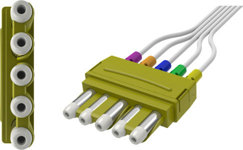 Yokemate LeadWire System, 5-Lead Disposable VLeads SRC YMDLWS5SV