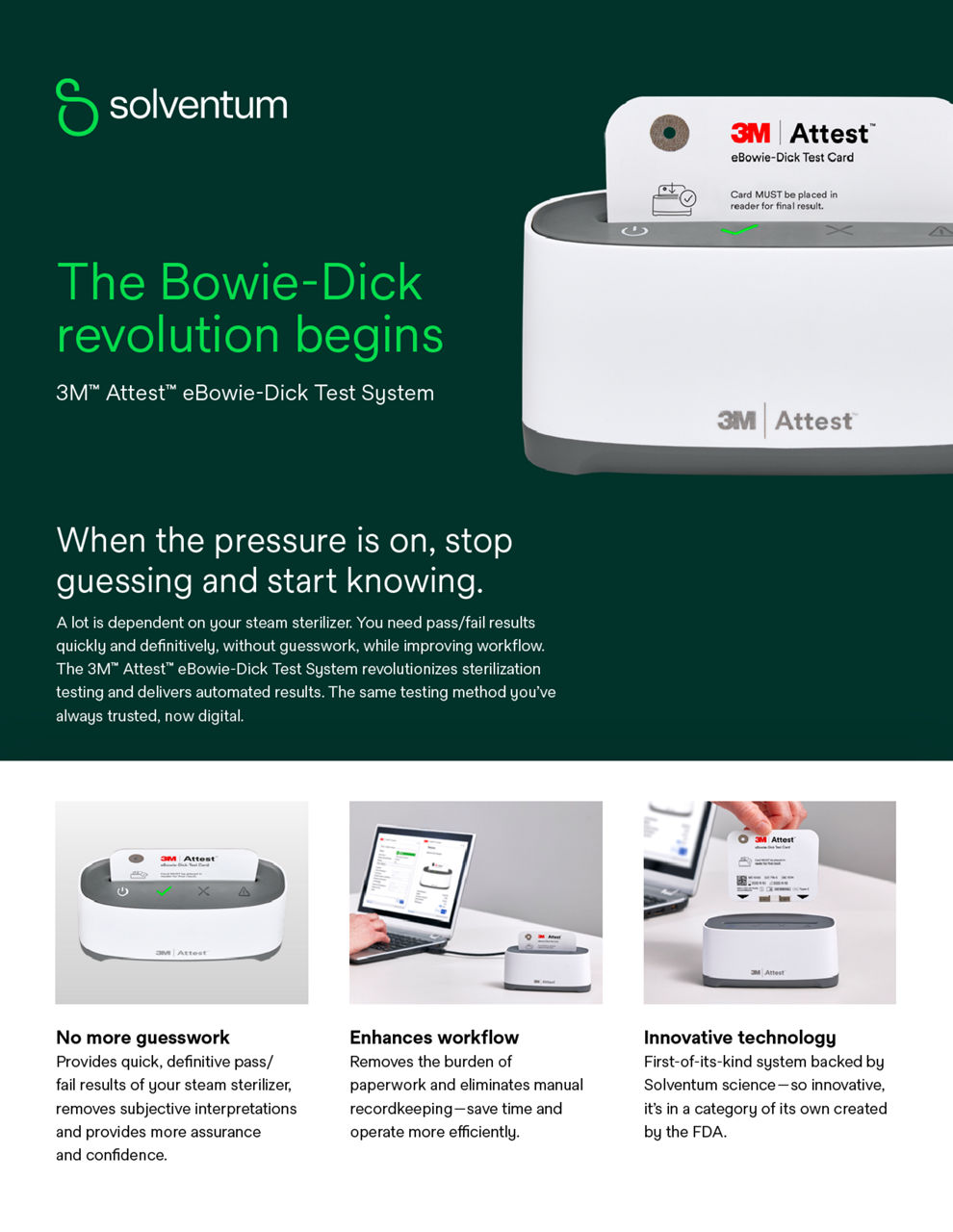 Solventum eBowie-Dick Test System Sell Sheet