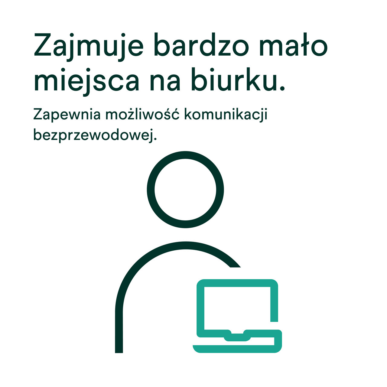 eBowie-Dick Zdjęcie 5: Wymaga bardzo mało miejsca na biurku.