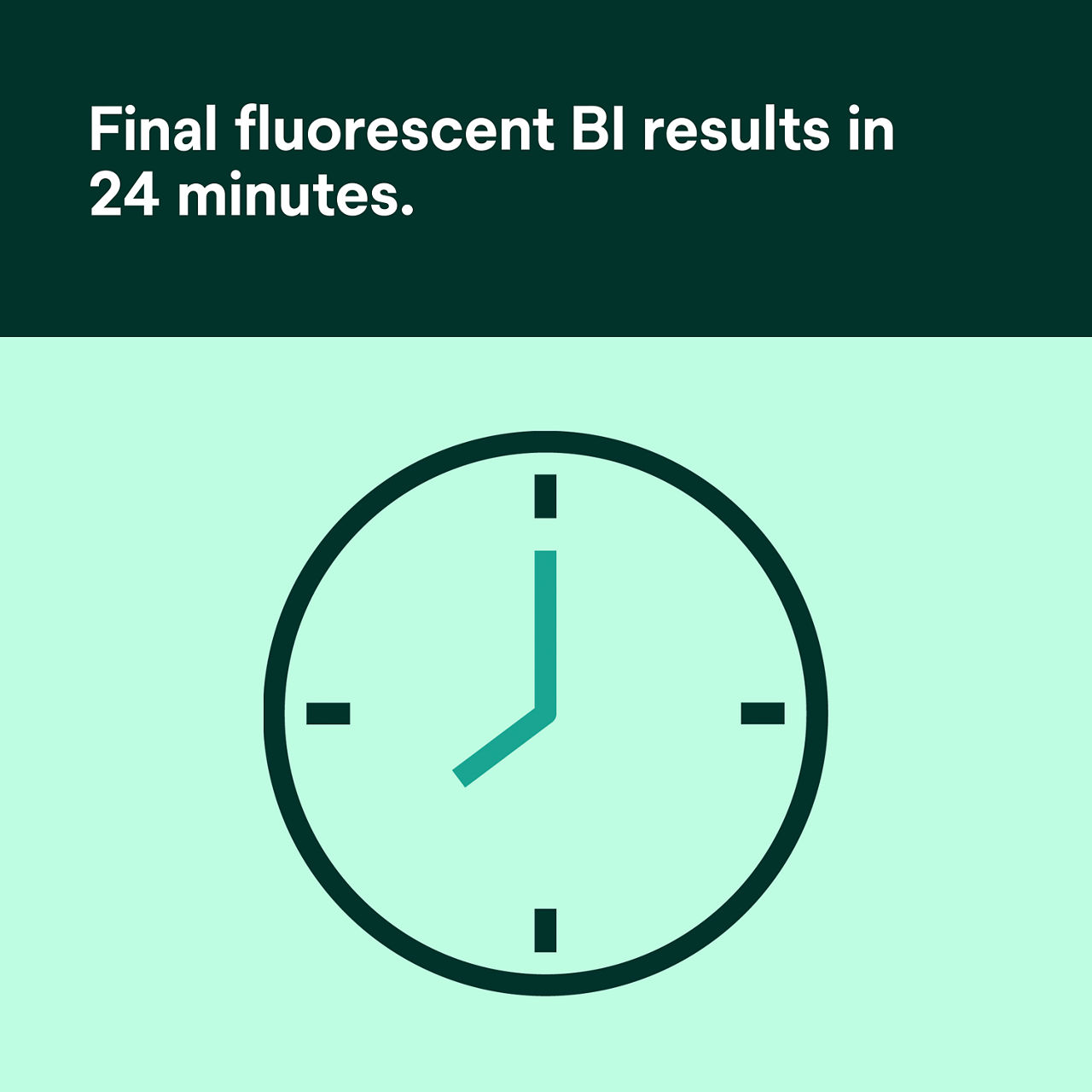 3: Attest Mini Auto-reader 490M - Final fluorescent BI results in 24 minutes.