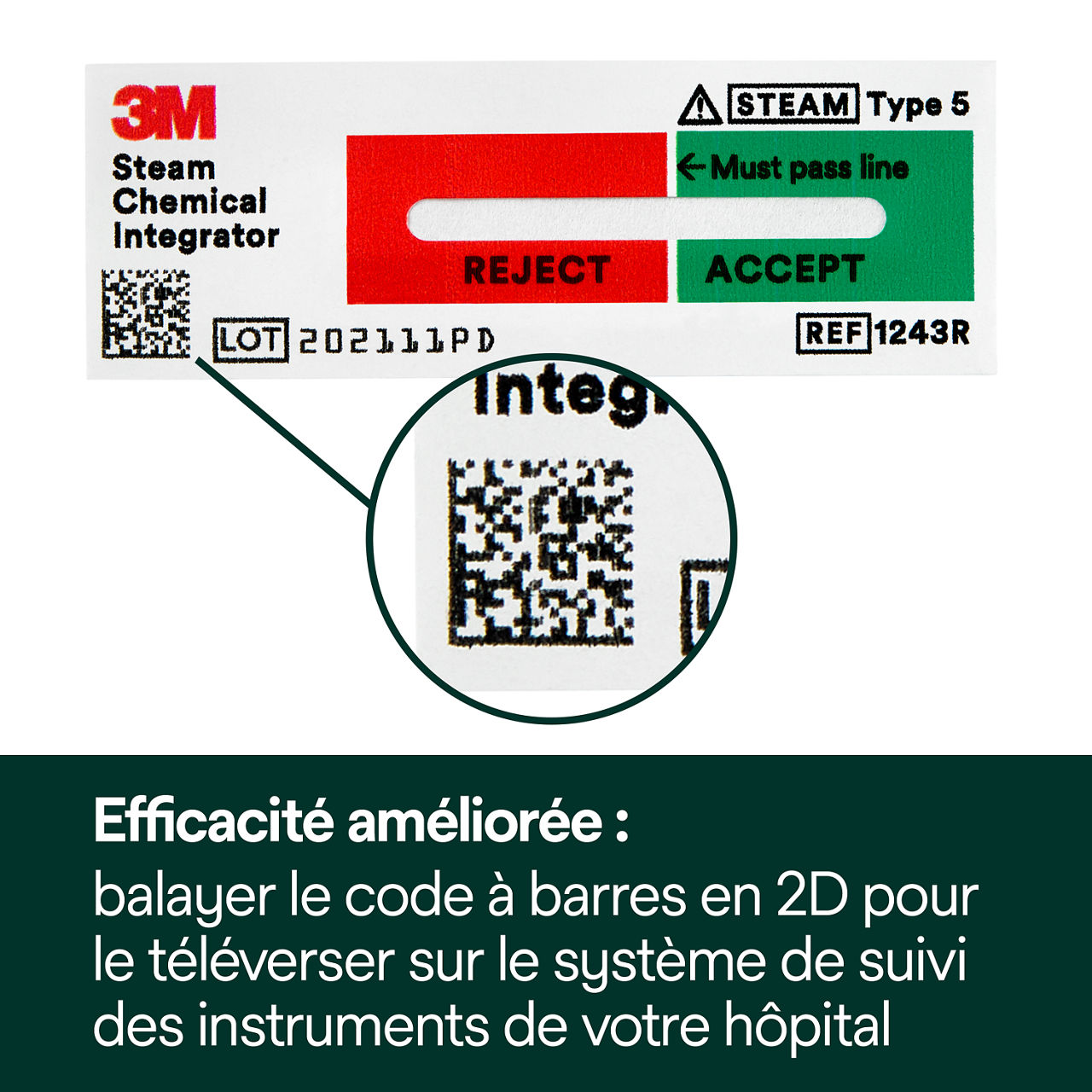 (4) Efficacité accrue- Scannez le code-barres 2D pour le télécharger dans le système de suivi hospi