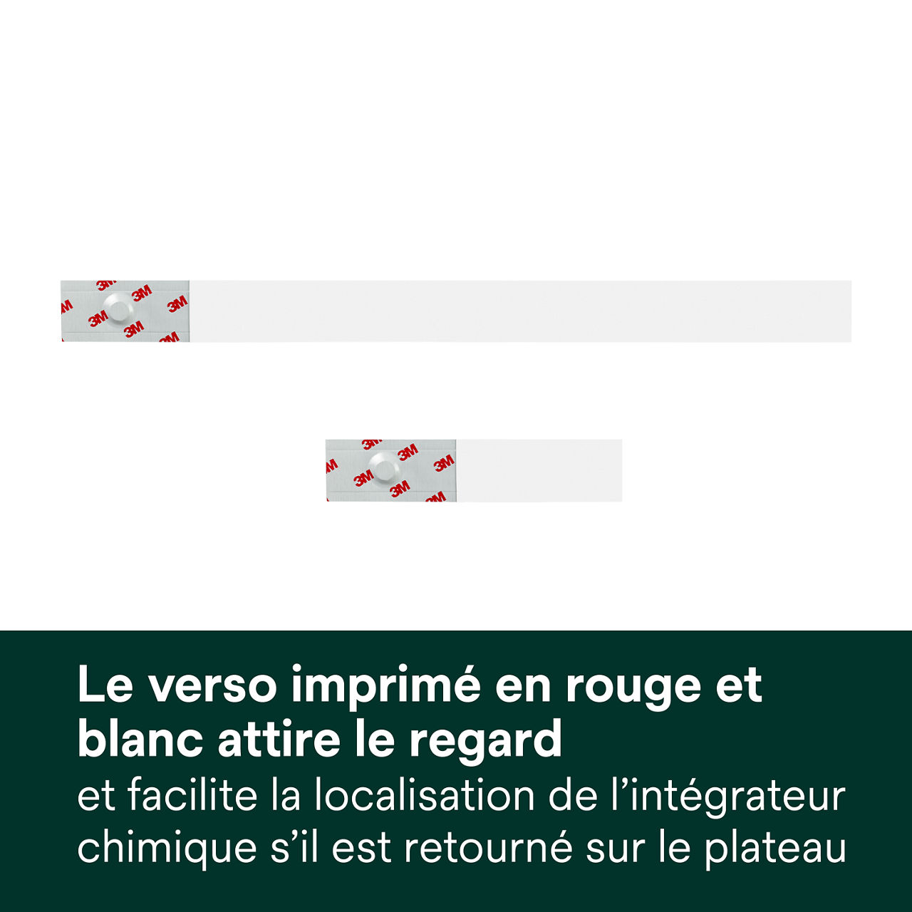 (5) Rouge accrocheur, blanc- Dos décoré aide à trouver facilement l'IC s'il se retourne dans le plateau