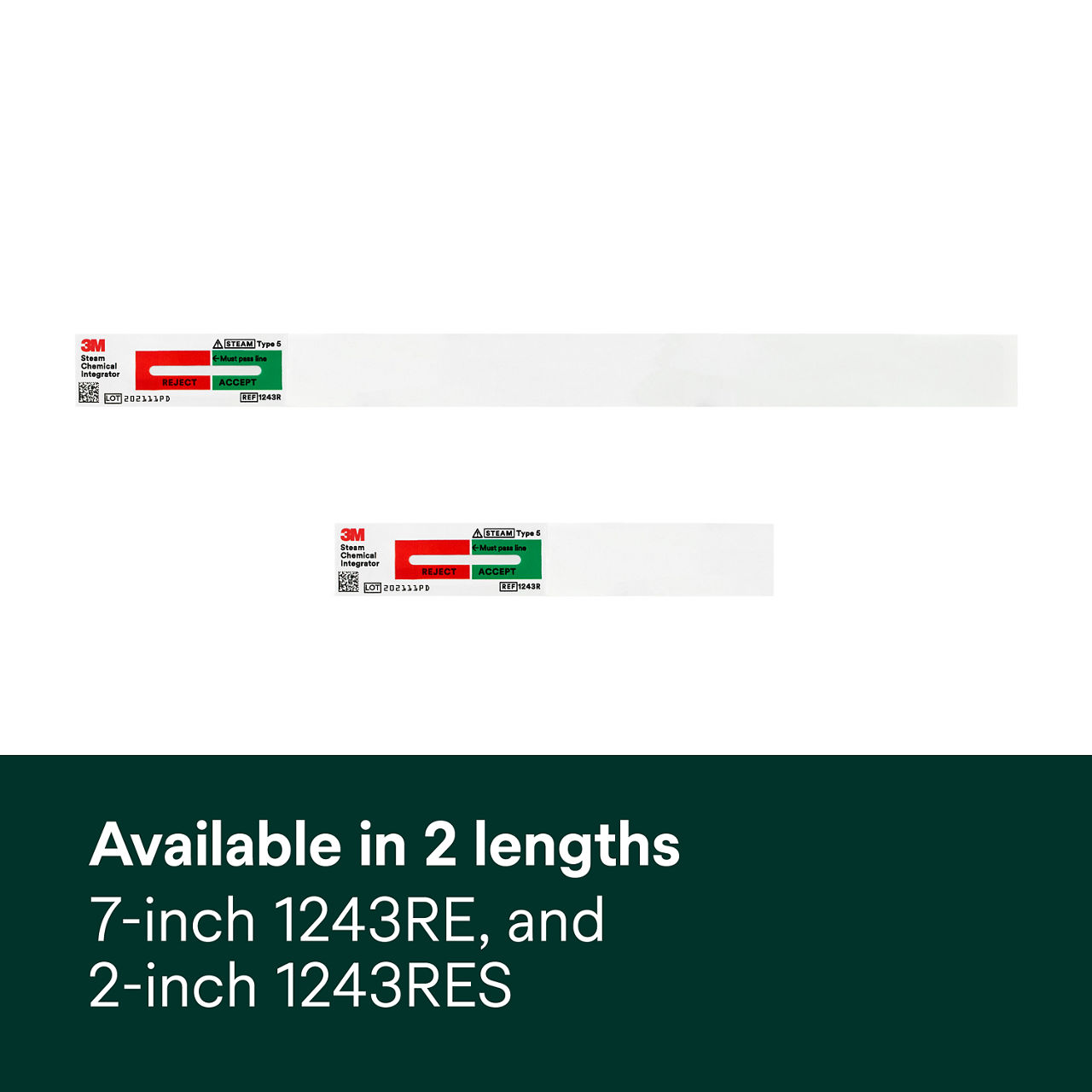 (6) Available in 2 lengths - 7-inch 1243RE, and 2-inch 1243RES