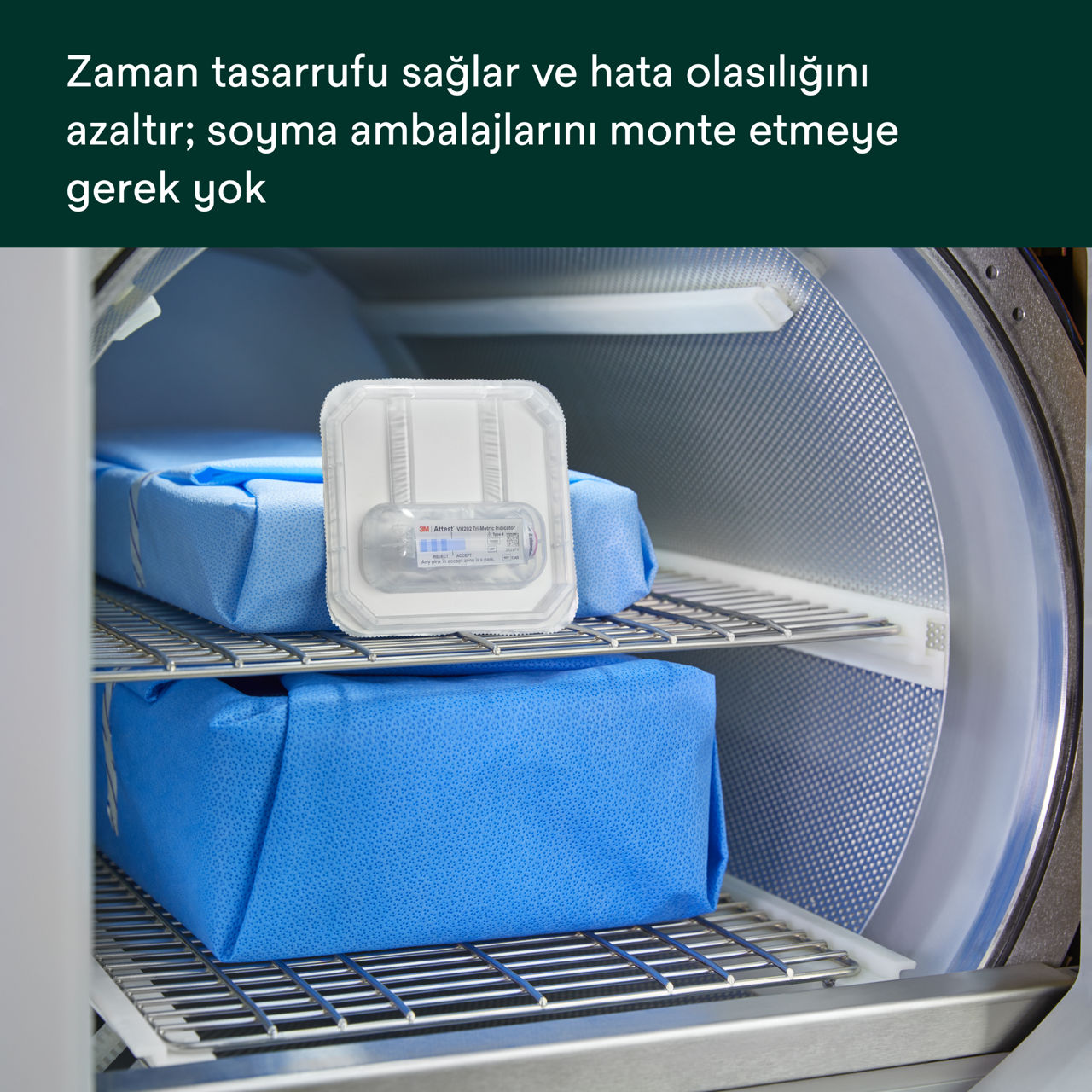 Attest™ Super Rapid  Buharlaştırılmış Hidrojen Peroksit Şeffaf Test Ambalajı PDP İkincil Görüntü 1