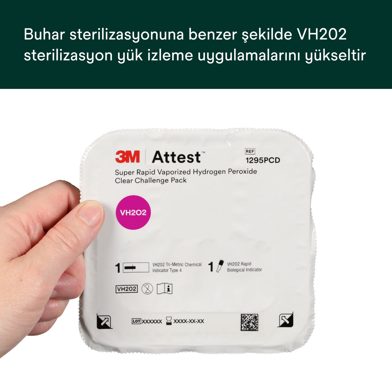 Attest™ Super Rapid  Buharlaştırılmış Hidrojen Peroksit Şeffaf Test Ambalajı PDP İkincil Görüntü 3