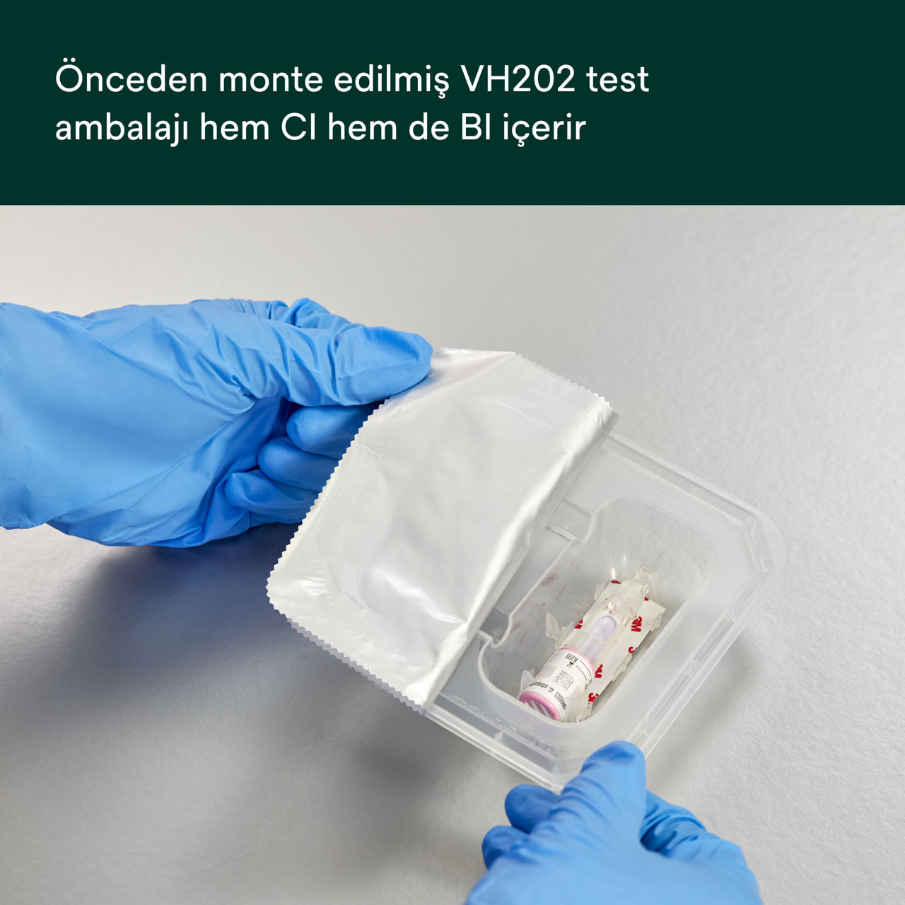 Attest™ Super Rapid  Buharlaştırılmış Hidrojen Peroksit Şeffaf Test Ambalajı PDP İkincil Görüntü 4