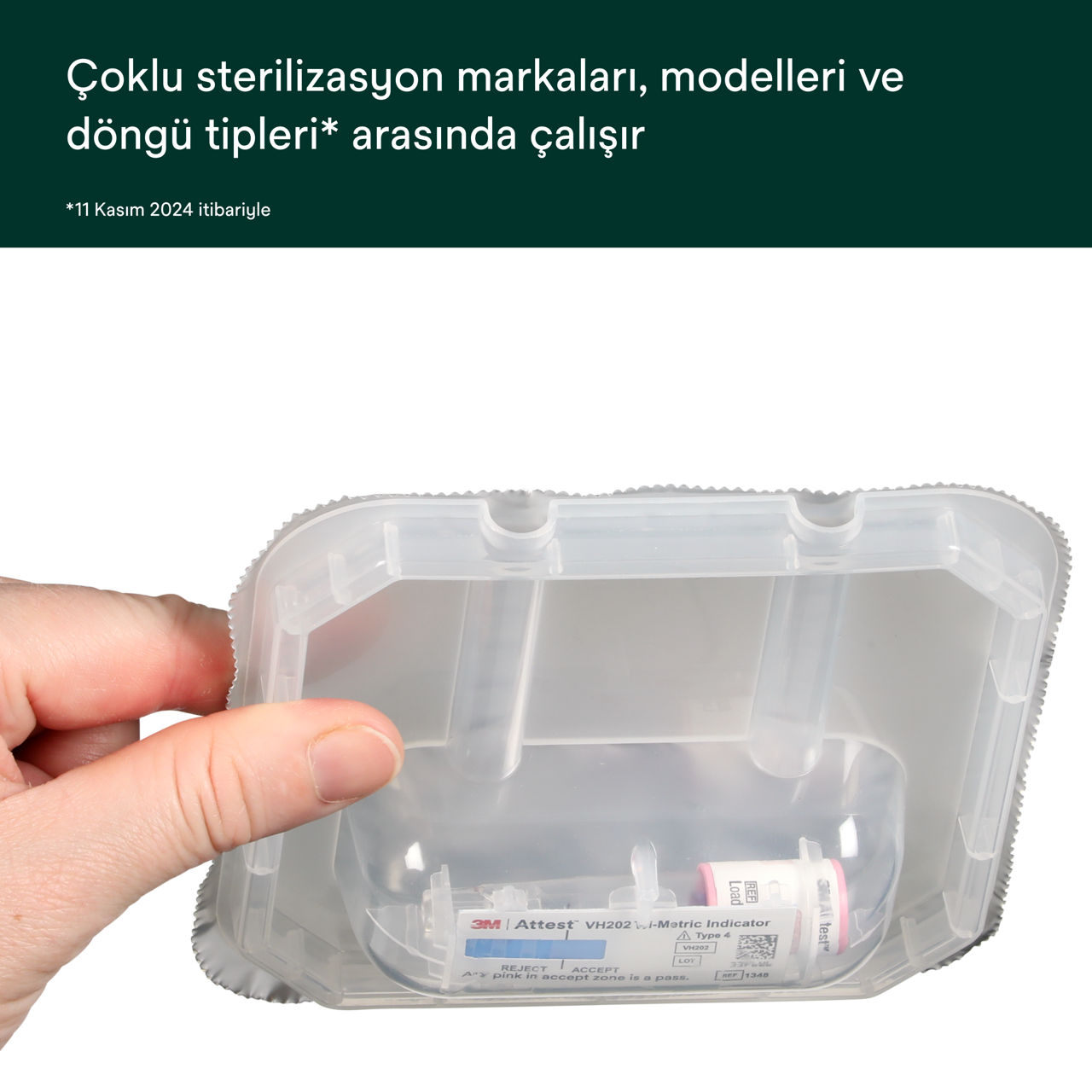 Attest™ Super Rapid  Buharlaştırılmış Hidrojen Peroksit Şeffaf Test Ambalajı PDP İkincil Görüntü 5