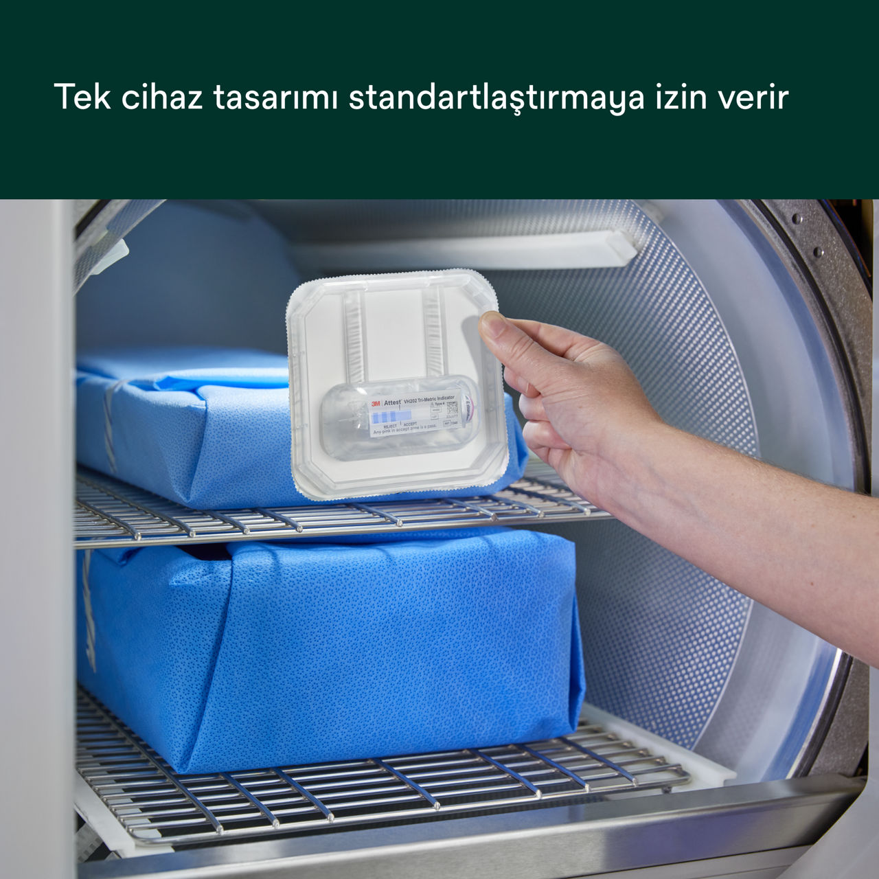 Attest™ Super Rapid  Buharlaştırılmış Hidrojen Peroksit Şeffaf Test Ambalajı PDP İkincil Görüntü 7