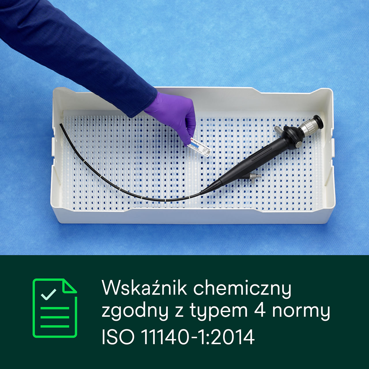 (1) Zgodny z normą ISO 11140-1:2014 Typ 4 Indicatore chimico