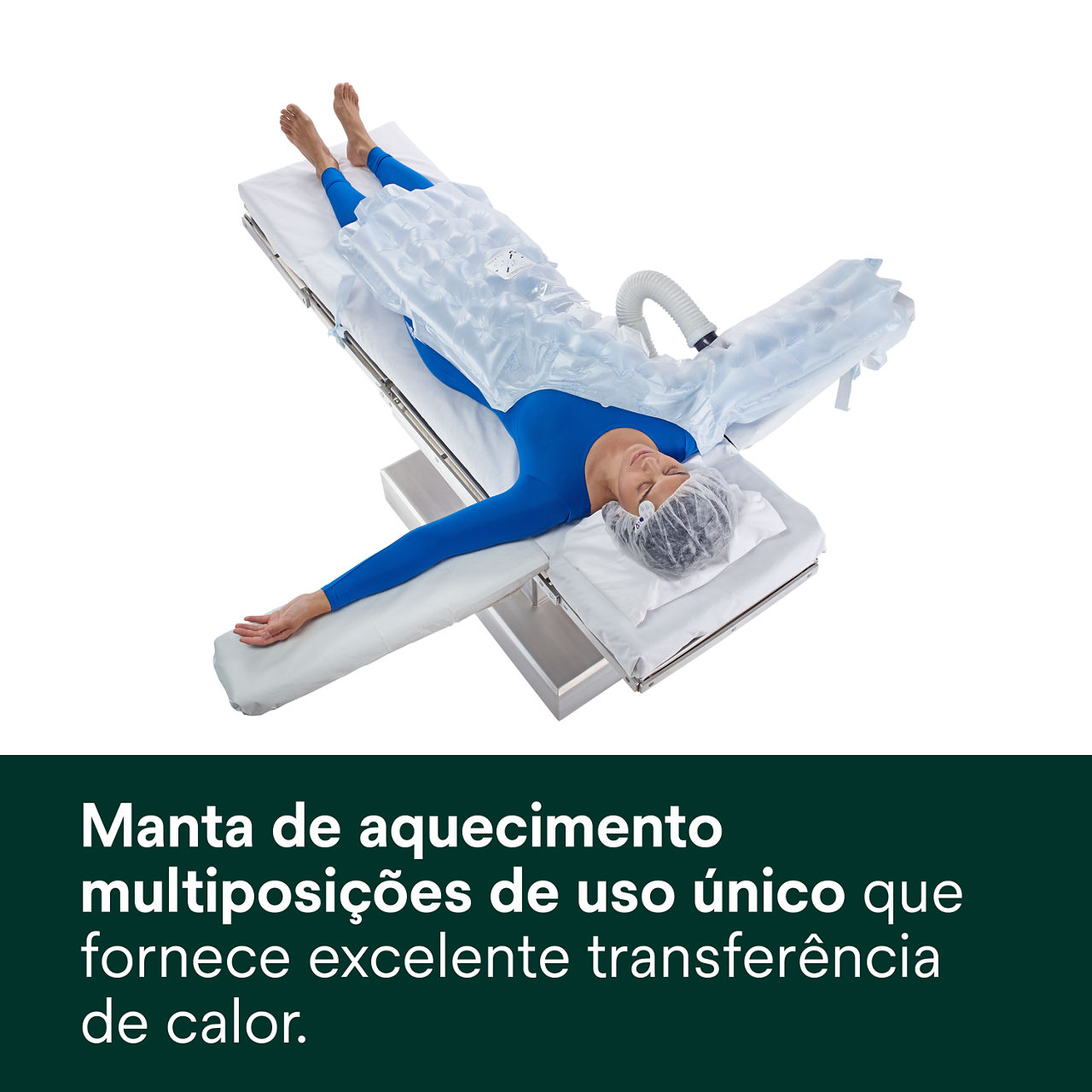 1 - Manta Térmica Bair Hugger 622: Manta térmica de uso único e multi-posições