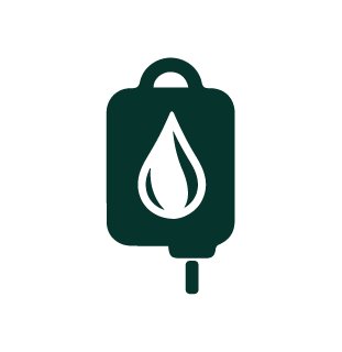 Icon illustrating Blood Bag, transfusion, hospital, surgery, vector illustration