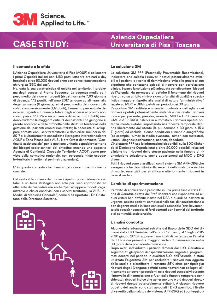 Case study - PPR all' AOU di Pisa IT
