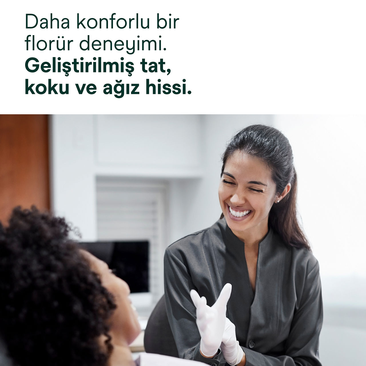Clinpro™ Clear Florür Tedavisi: Daha konforlu bir florür deneyimi, geliştirilmiş koku ve tat