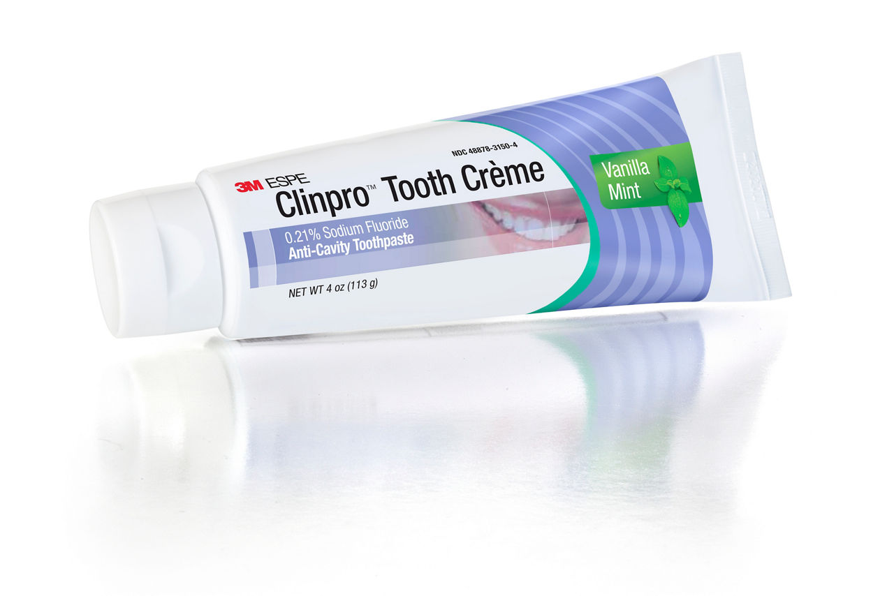 3M™ Clinpro™ Tooth Crème 0.21% Sodium Fluoride Anti-Cavity Toothpaste, 12117, Vanilla Mint, 113 g Tube