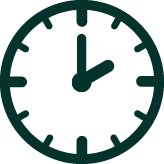 Uhrensymbol, Zeit, Uhr, Minuten, Sekunden, Vektorillustration