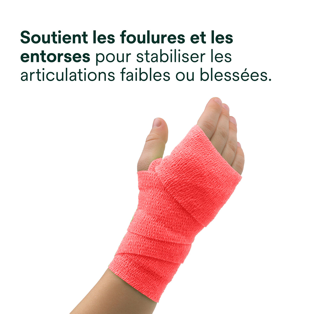 (6) Coban NL : Soutient les entorses pour stabiliser les articulations faibles ou blessées
