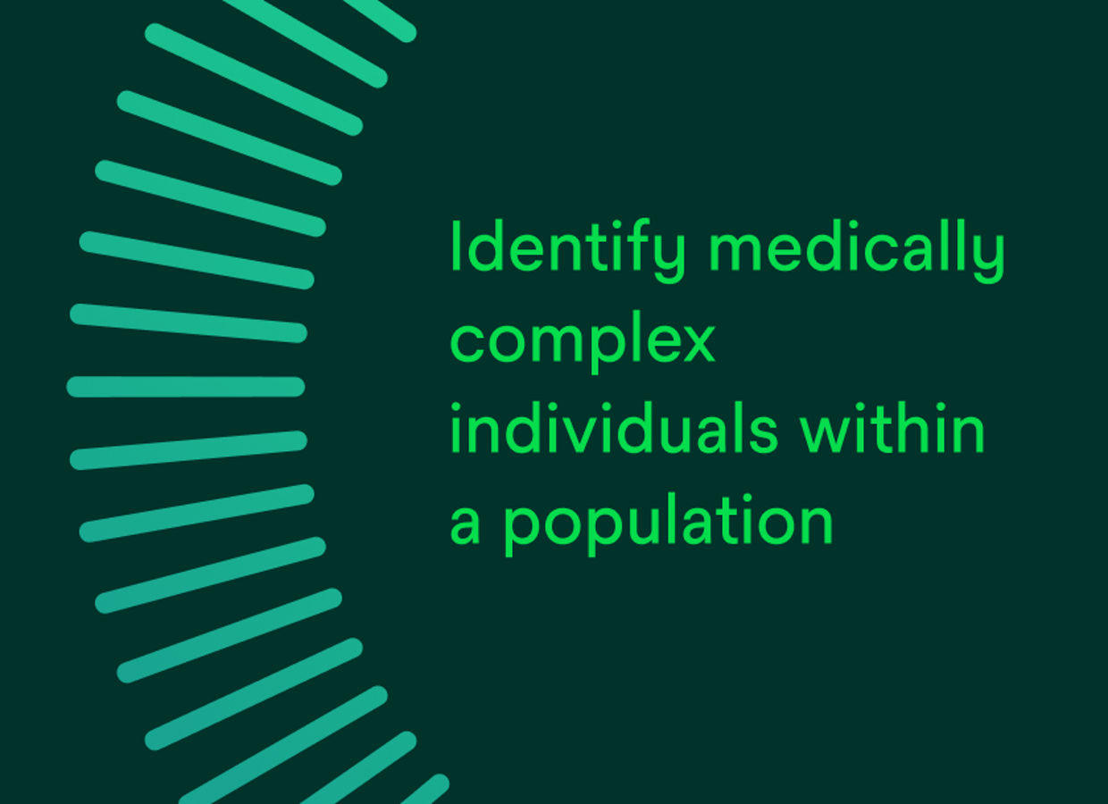 Identify medically complex individuals within a population.