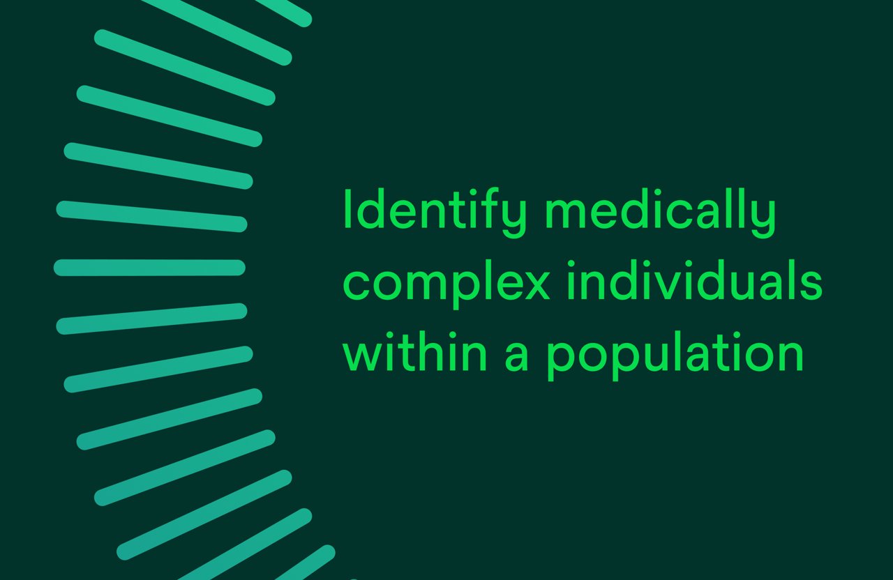 Identify medically complex individuals within a population.