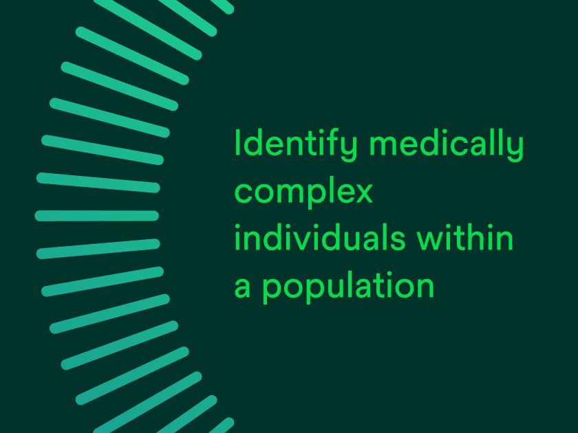 Identify medically complex individuals within a population.