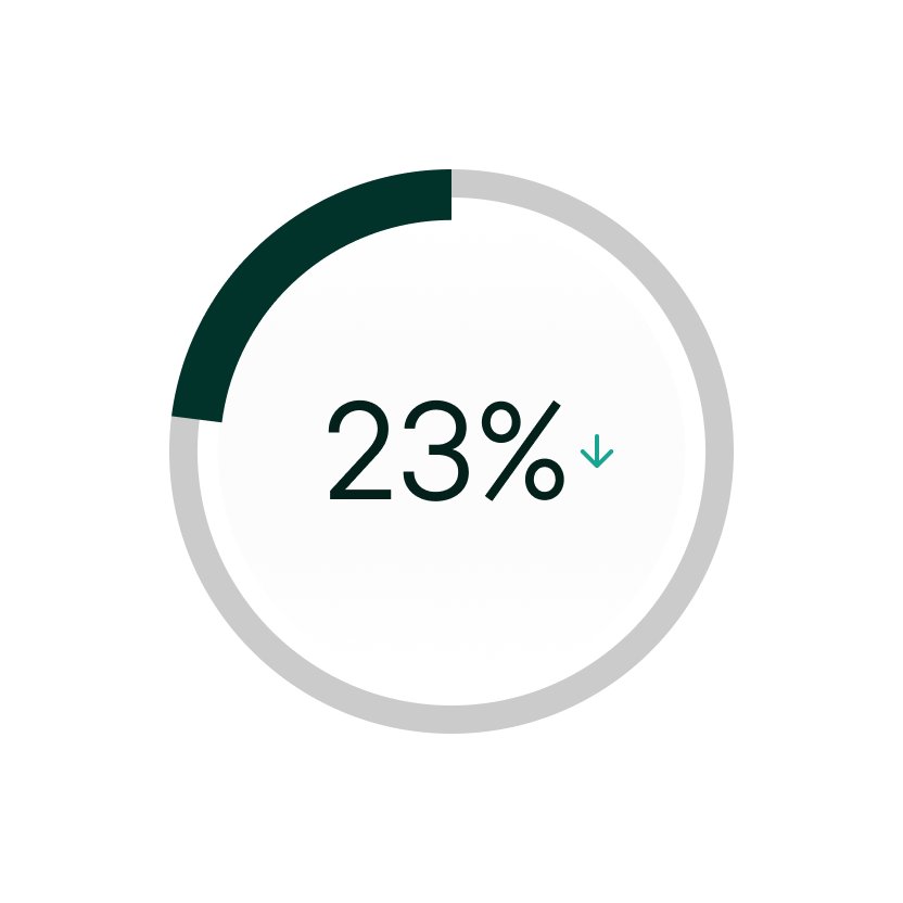 Ikon illustrasjon 23%