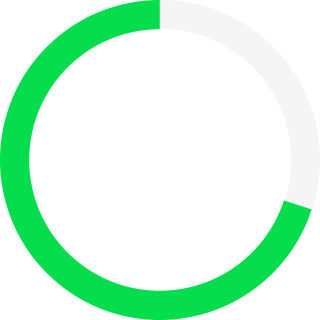 Icon illustration 70%, light green