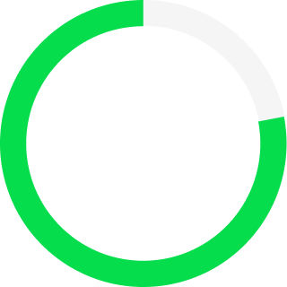 Icon illustration 78%, light green
