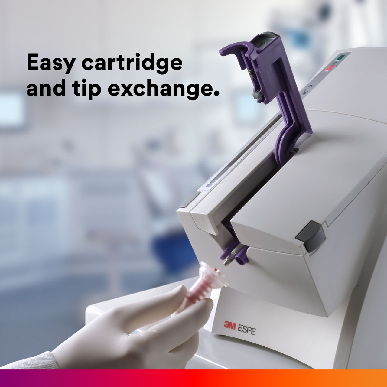 5 - Pentamix™ 3: Easy cartridge and tip exchange