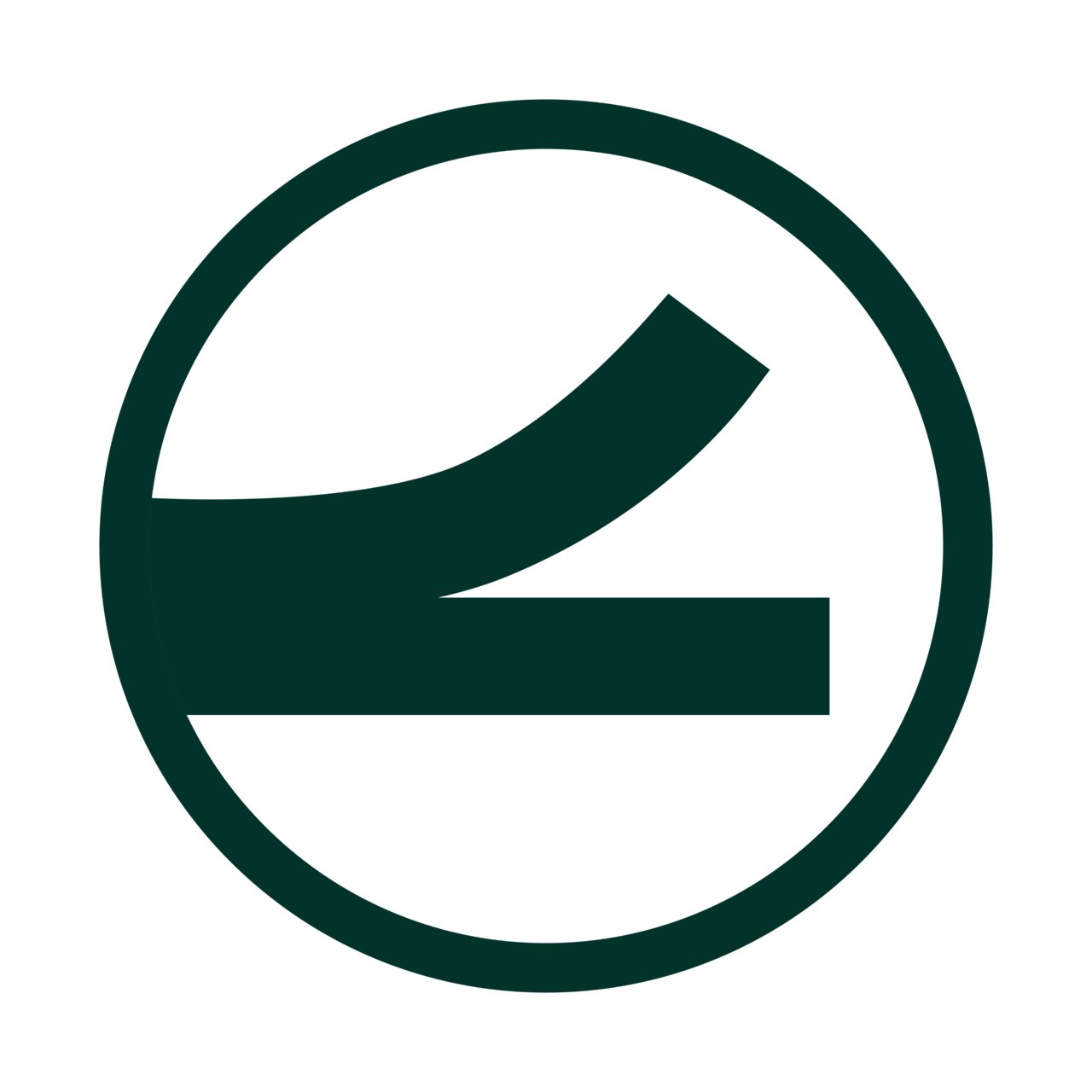 Pictogram dat de hechting van het gordijn illustreert - groen