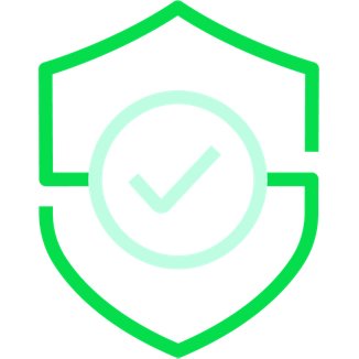 Icon of a shield with a tick.