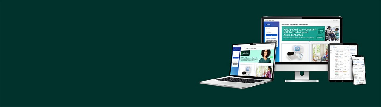 Bilgisayar ve mobil cihazlarda hızlı terapi portalını gösteren görsel