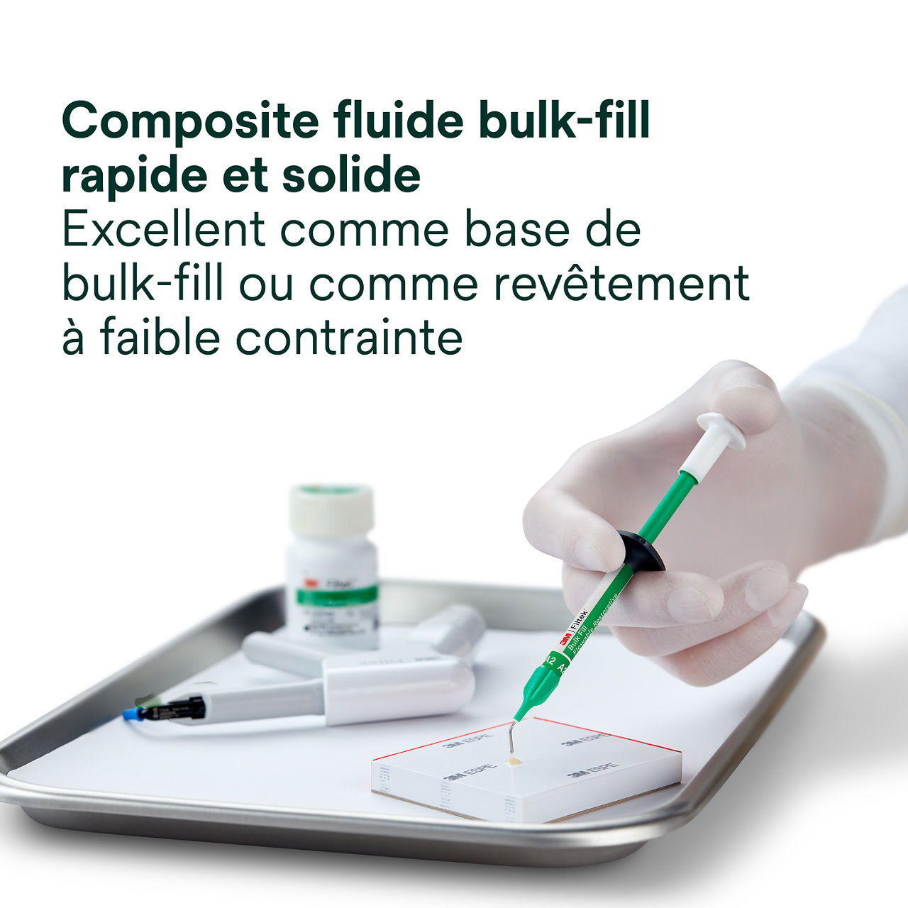 1- Filtek™ Bulk Fill Flowable Capsule: Composite fluide bulk-fill rapide et solide