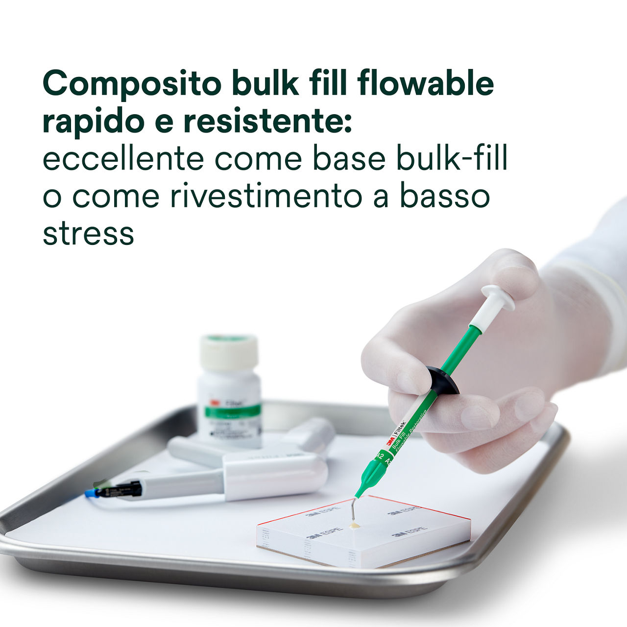 1- Filtek Bulk Fill Flowable Capsule: Il composito Bulk Fill Flowable rapido e resistente
