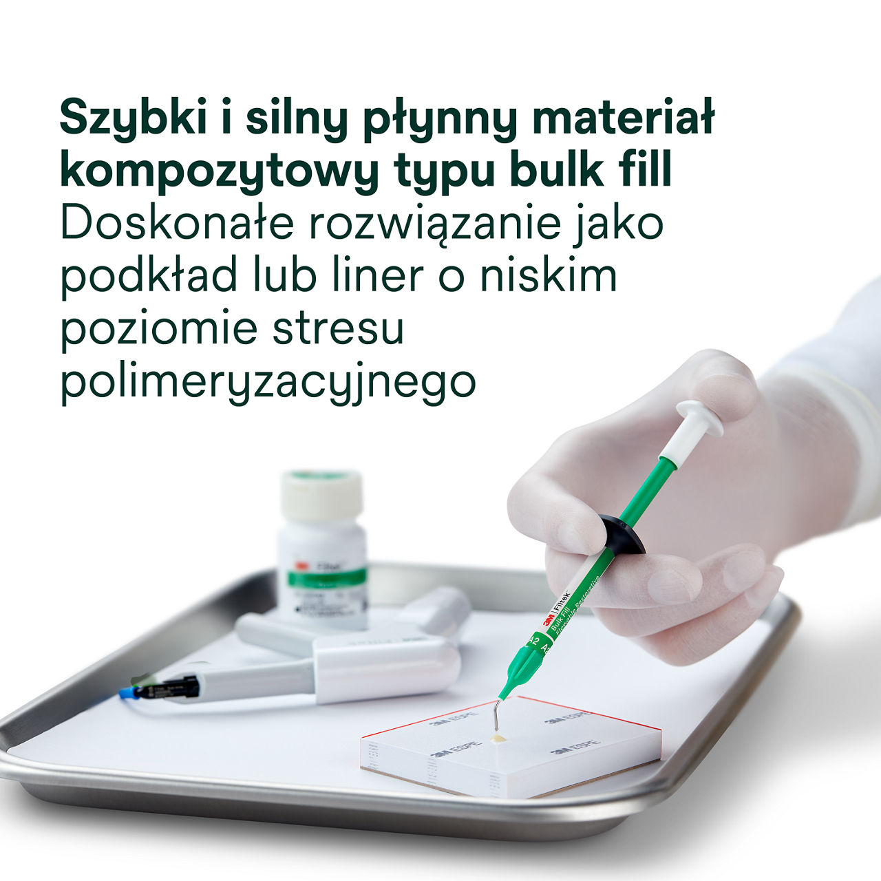 1- Filtek Bulk Fill Flowable Capsule: Szybki i silny płynny materiał kompozytowy typu bulk fill