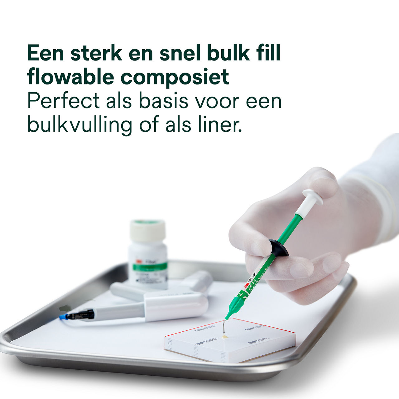 1- Filtek Bulk Fill Flowable Syringe: Een sterk en snel bulk fill flowable composiet